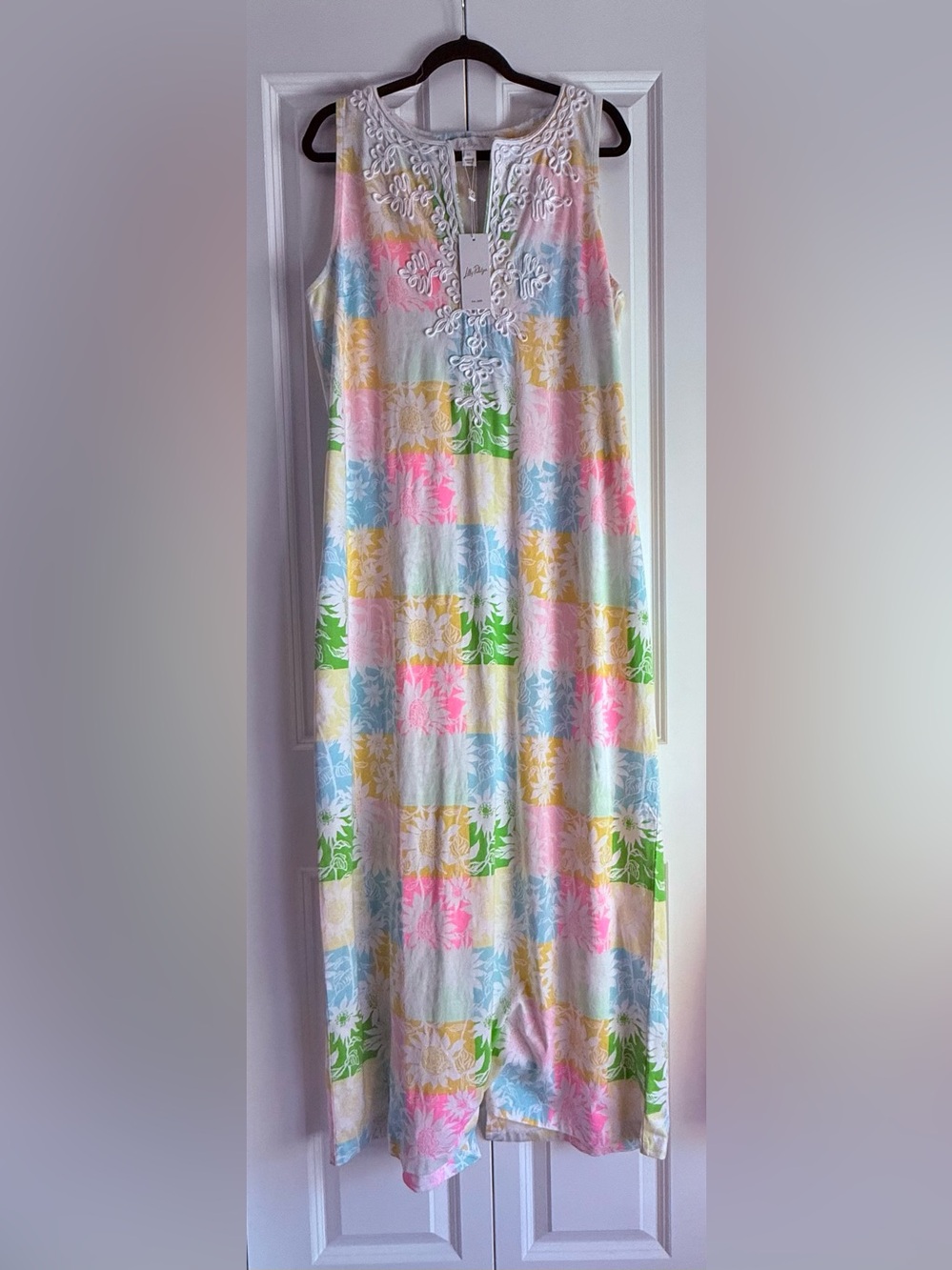 NWT Lilly Pulitzer Raina Maxi Dress - Multi Sunny Sunflower Print Size XL - Picture 3 of 6